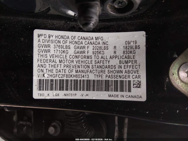 HONDA CIVIC SPORT - 9