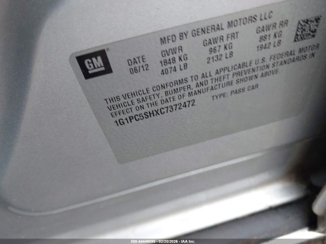 CHEVROLET CRUZE LS - 9