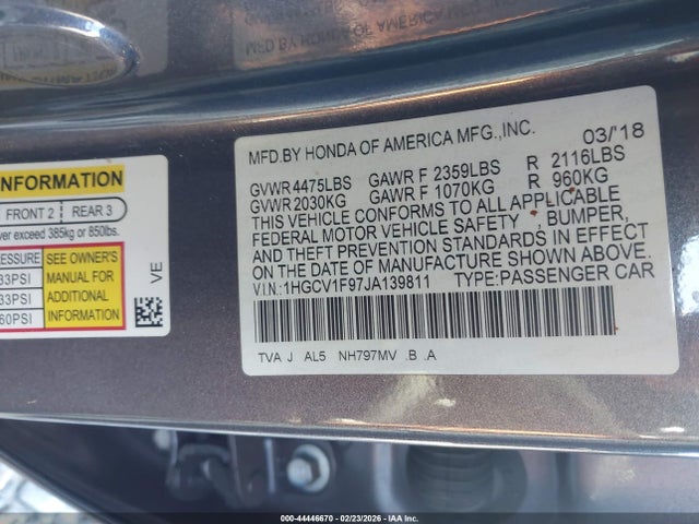 HONDA ACCORD TOURING - 9