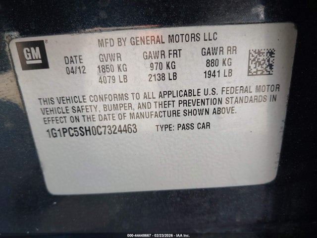 CHEVROLET CRUZE LS - 9