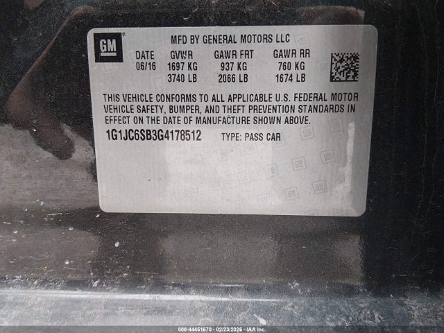 CHEVROLET SONIC LT AUTO - 9