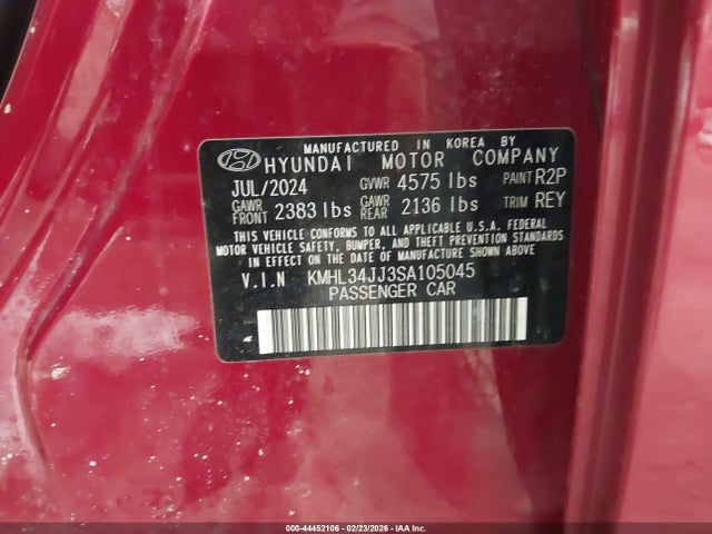 HYUNDAI SONATA HYBRID SEL - 9