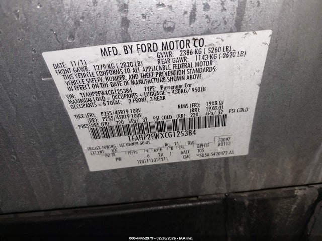 FORD TAURUS LIMITED - 9