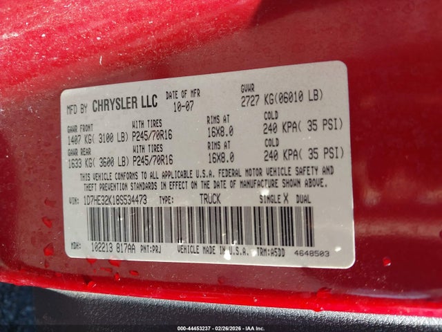 DODGE DAKOTA SXT/BIGHORN/LONESTAR - 9