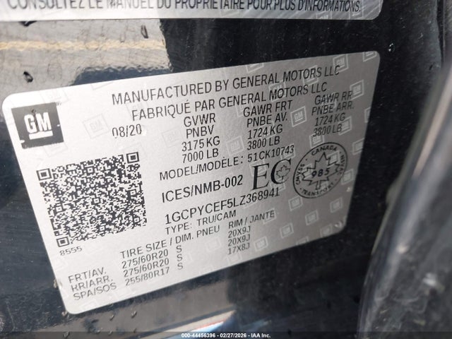 CHEVROLET SILVERADO 1500 4WD SHORT BED CUSTOM TRAIL BOSS/4WD - 9