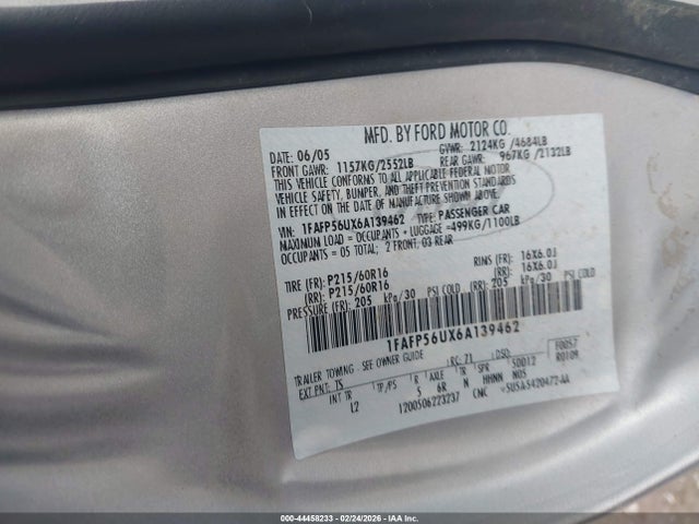 صورة 9 لـ 2006 FORD TAURUS SEL