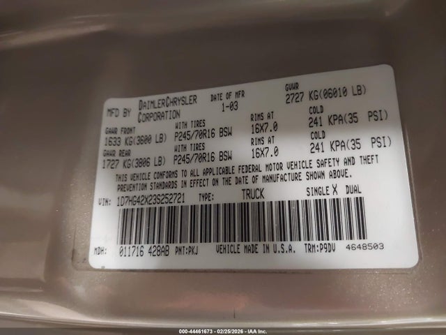 DODGE DAKOTA SLT - 9