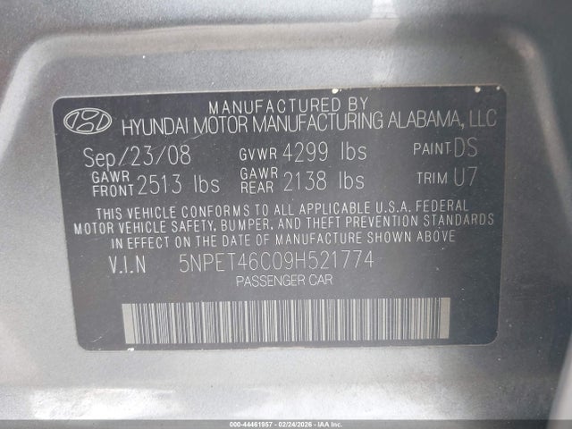 صورة 9 لـ 2009 Hyundai SONATA GLS