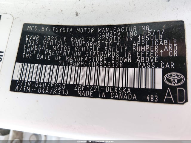 2017 Toyota COROLLA SE 照片 9