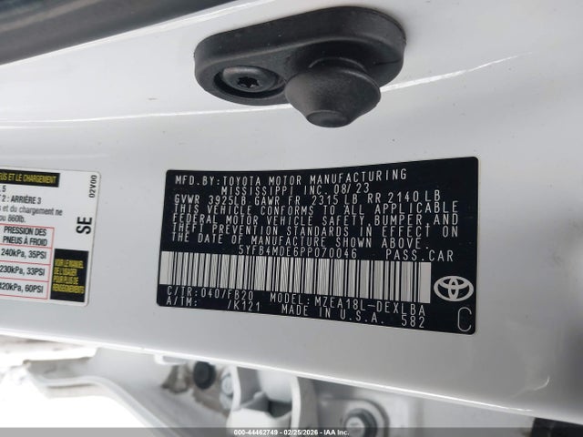 صورة 9 لـ 2023 Toyota COROLLA LE