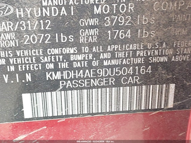 HYUNDAI ELANTRA LIMITED - 9