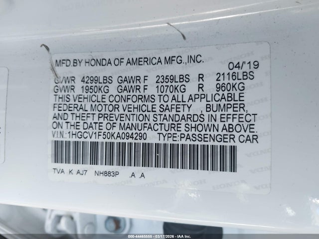 HONDA ACCORD EX-L - 9