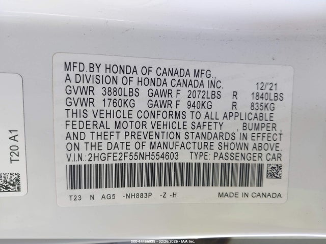 HONDA CIVIC SPORT - 9