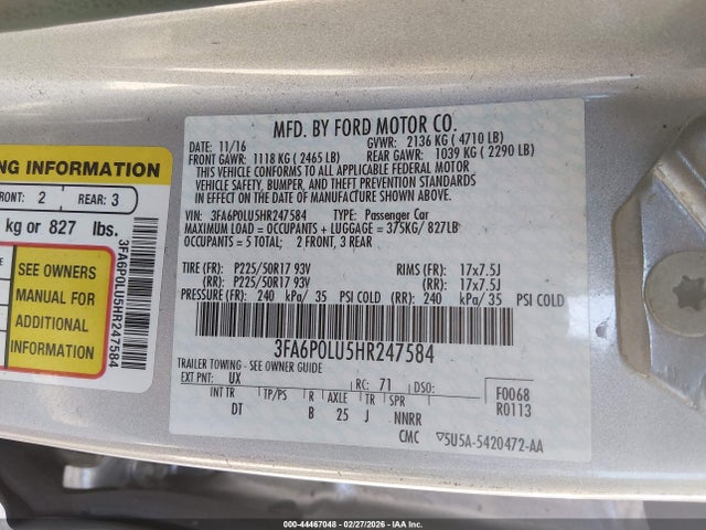 FORD FUSION HYBRID SE - 9
