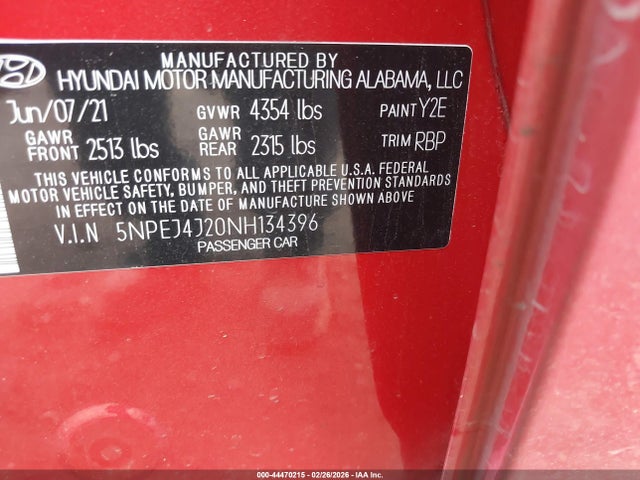 HYUNDAI SONATA SEL PLUS - 9