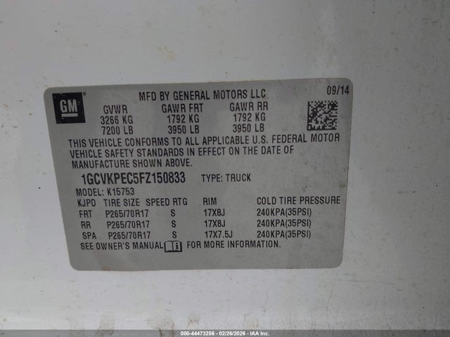 CHEVROLET SILVERADO 1500 WT - 9