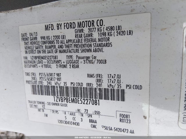 FORD MUSTANG V6 - 9