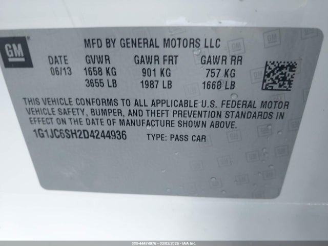 CHEVROLET SONIC LT AUTO - 9