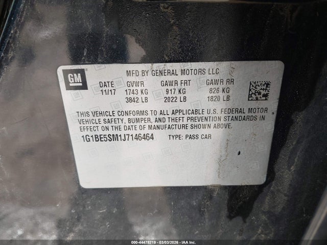 CHEVROLET CRUZE LT AUTO - 9