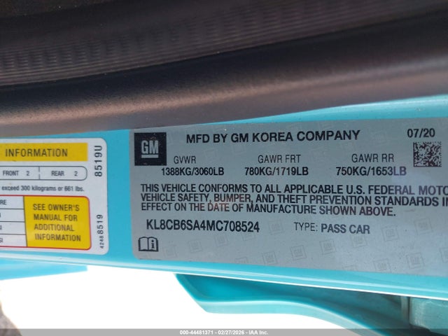 CHEVROLET SPARK FWD LS AUTOMATIC - 9