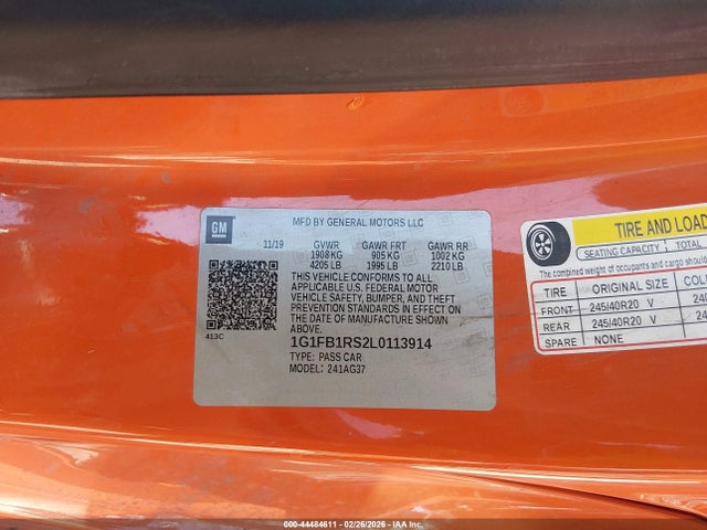 CHEVROLET CAMARO RWD 1LT - 9