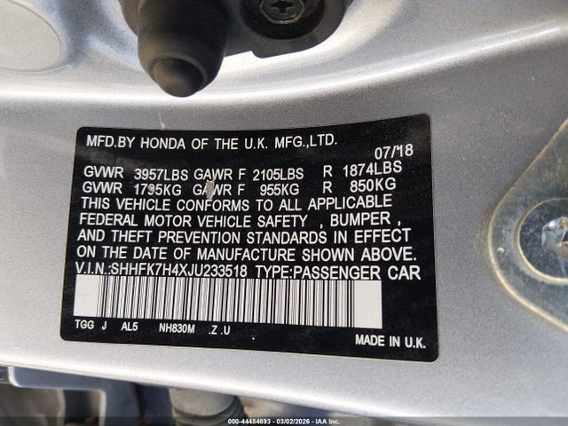 HONDA CIVIC SPORT - 9