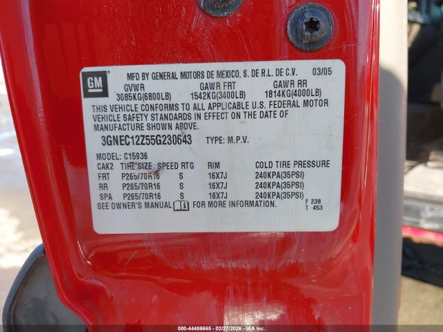 CHEVROLET AVALANCHE 1500 LS - 9