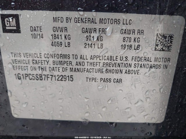 CHEVROLET CRUZE 1LT AUTO - 9