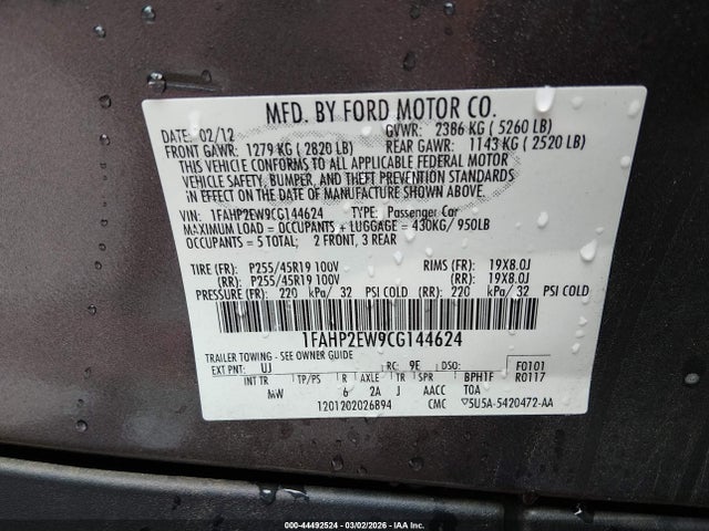 FORD TAURUS SEL - 9