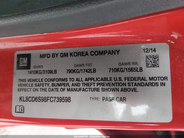 CHEVROLET SPARK 1LT CVT - 9