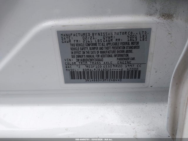 صورة 9 لـ 2021 Nissan SENTRA SR XTRONIC CVT