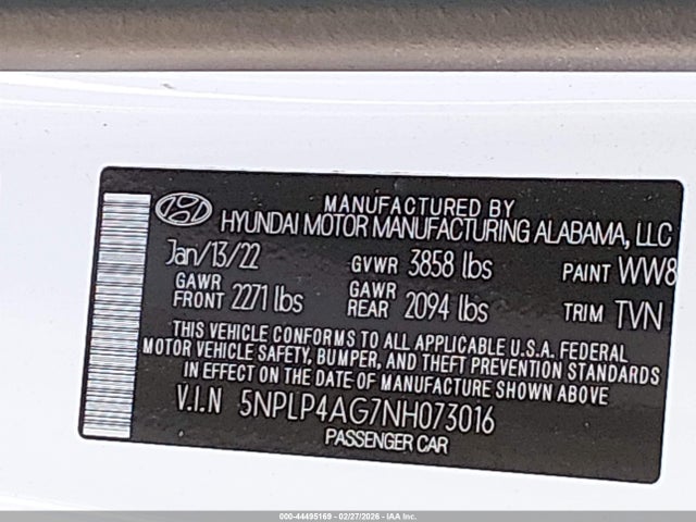 HYUNDAI ELANTRA LIMITED - 9