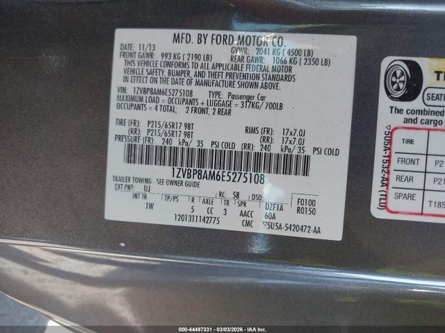 FORD MUSTANG V6 - 9