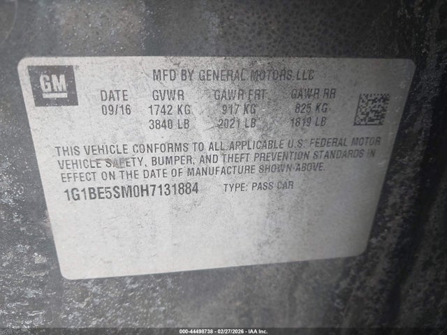 CHEVROLET CRUZE LT AUTO - 9