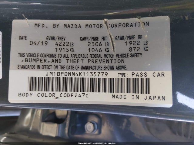 2019 Mazda MAZDA3 PREMIUM PACKAGE 照片 9