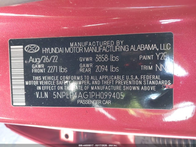 HYUNDAI ELANTRA LIMITED - 9