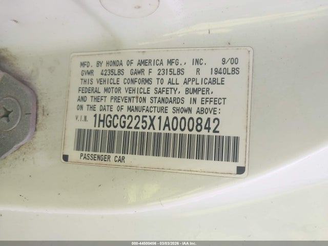 HONDA ACCORD 3.0 EX - 9