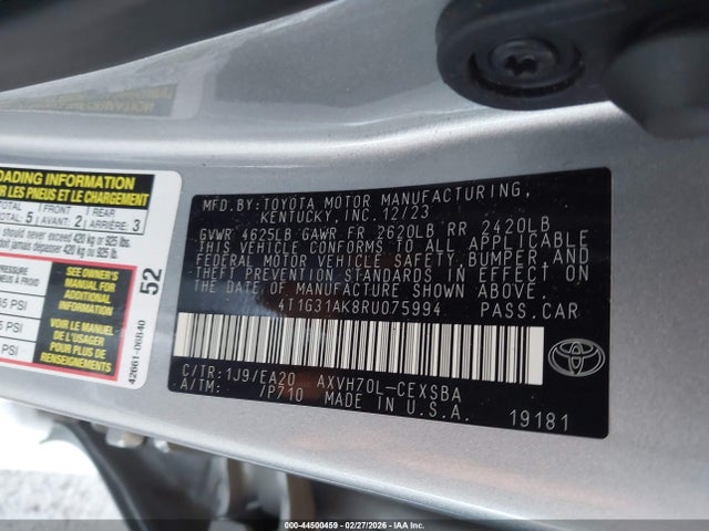 صورة 9 لـ 2024 Toyota CAMRY HYBRID SE