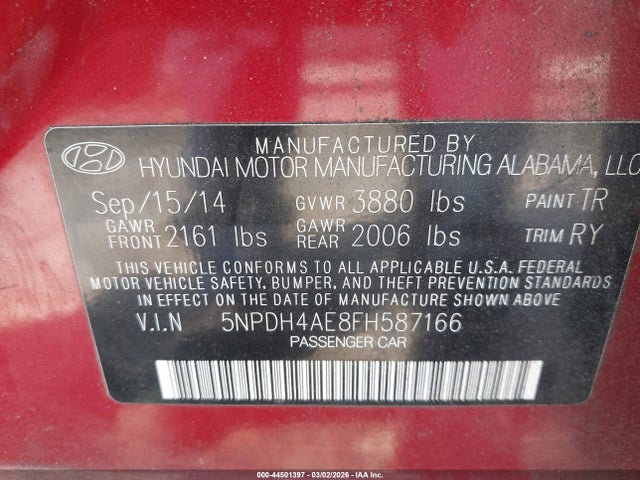 HYUNDAI ELANTRA LIMITED - 9