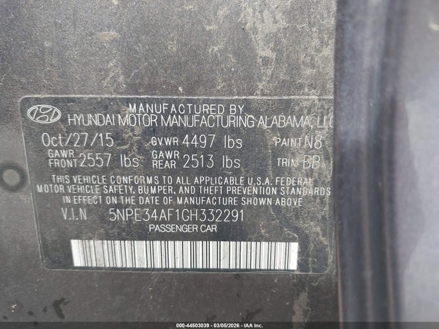 HYUNDAI SONATA LIMITED - 9