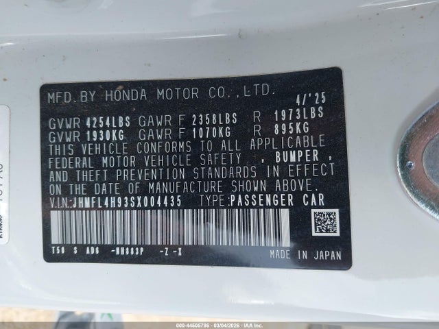 HONDA CIVIC HYBRID SPORT TOURING - 9