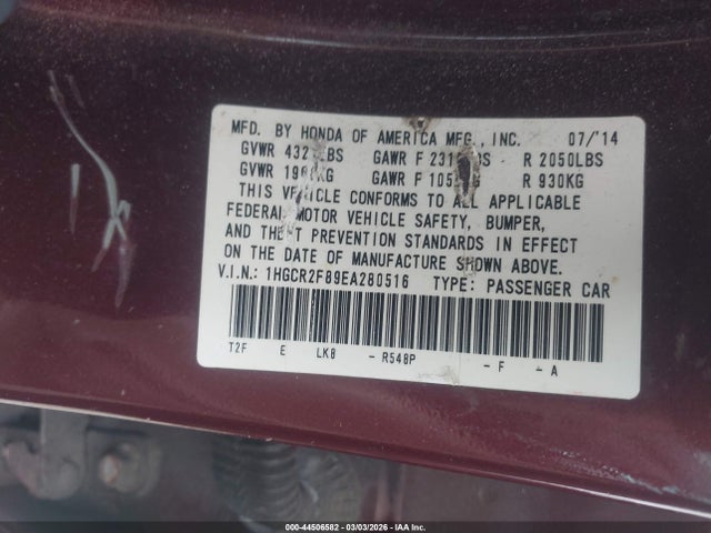 HONDA ACCORD EX-L - 9