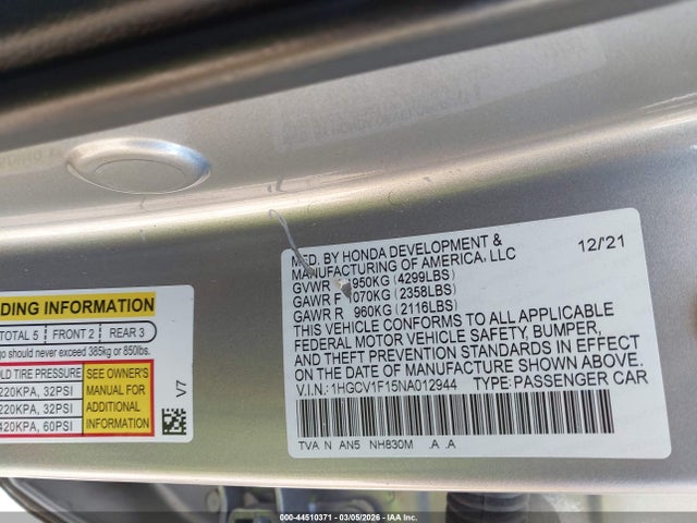 HONDA ACCORD - 9