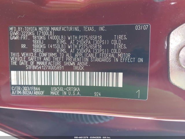 TOYOTA TUNDRA - 9