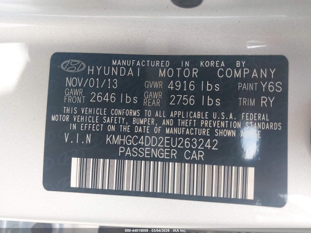 HYUNDAI GENESIS 3.8 - 9