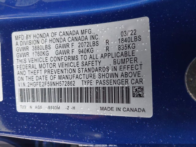 HONDA CIVIC SPORT - 9