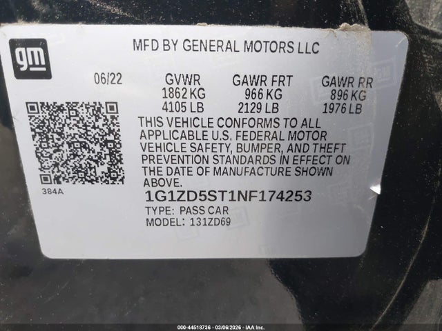 CHEVROLET MALIBU FWD LT - 9