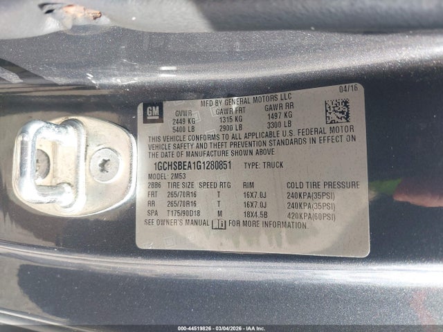 CHEVROLET COLORADO WT - 9