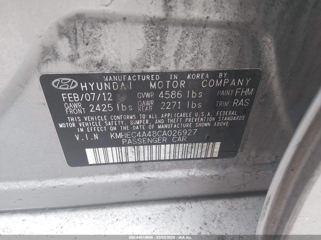 HYUNDAI SONATA HYBRID - 9