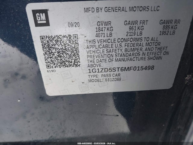 CHEVROLET MALIBU FWD LT - 9